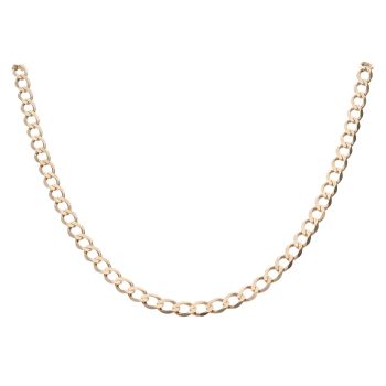 9ct Yellow Gold Curb Chain 20"
