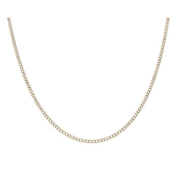 9ct Yellow Gold Curb Chain 20"