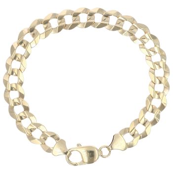 9ct Yellow Gold Curb Bracelet 7.5"