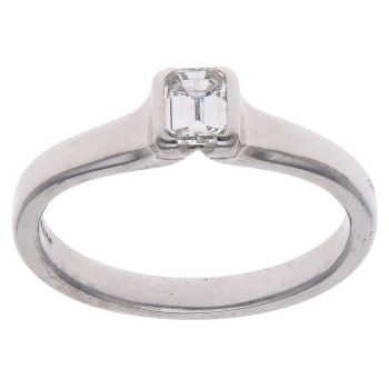 Platinum 0.35ct Brilliant Cut Diamond Solitaire Ring