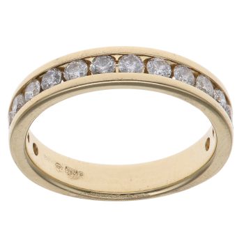 18ct Yellow Gold 0.80ct Brilliant Cut Diamond Eternity Ring