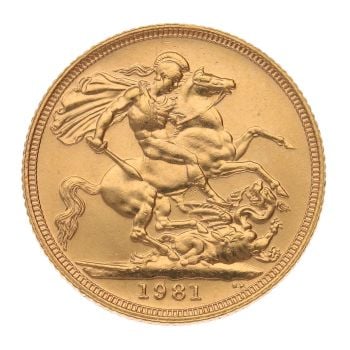 1981 Elizabeth II Full Sovereign Coin