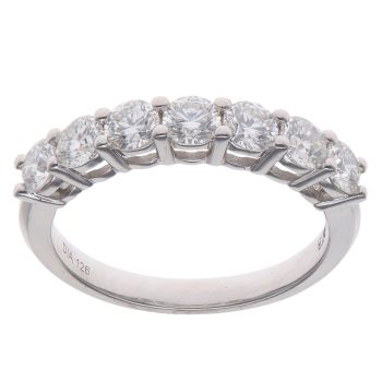 18ct White Gold 1.265ct Brilliant Cut Diamond Half Eternity Ring