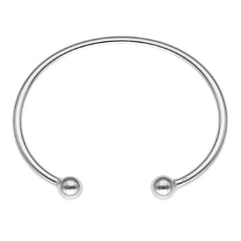 Silver Childrens Torque Bangle