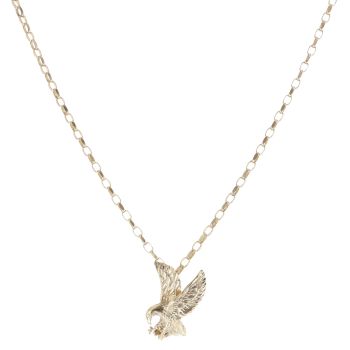9ct Yellow Gold Eagle Pendant and Chain 18"