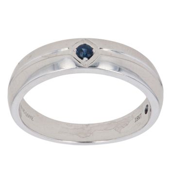 18ct White Gold Sapphire Vera Wang Love Signet Ring