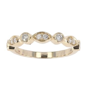 9ct Yellow Gold Diamond Eternity Ring by Anya Belle