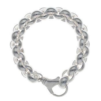 Silver Belcher Bracelet 8.5" By Icesia