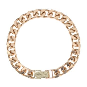 9ct Yellow Gold Curb Bracelet 8"