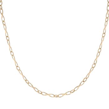 18ct Yellow Gold Infinity Fancy Chain 24"
