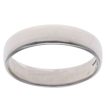 9ct White Gold Wedding Band 4.8mm