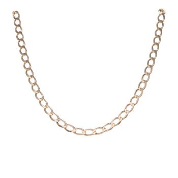 9ct Yellow Gold Curb Chain 18"