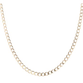 9ct Yellow Gold Curb Chain 18"