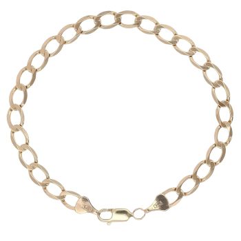 9ct Yellow Gold Curb Bracelet 7.5"