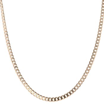 9ct Yellow Gold Curb Chain 18"