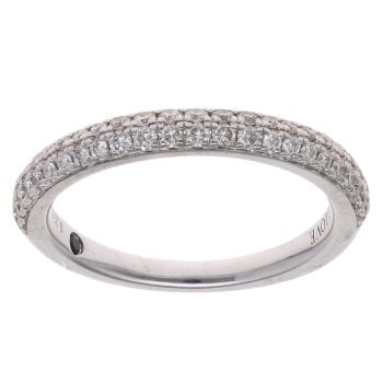 18ct White Gold 0.37ct Brilliant Cut Diamond Half Eternity Vera Wang Love Ring