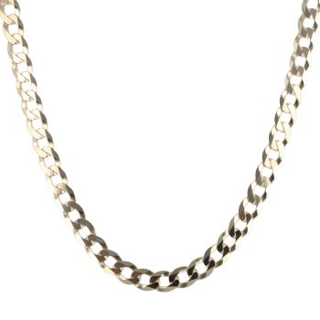 9ct Yellow Gold Curb Chain 22"