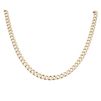 9ct Yellow Gold Curb Chain 20"