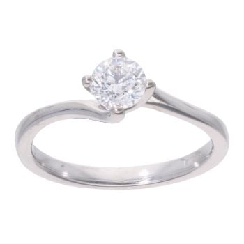 18ct White Gold 0.50ct Diamond Solitaire Ring