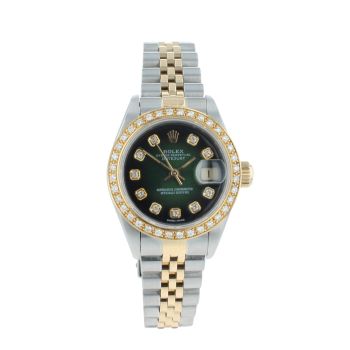 Rolex Custom Datejust Pre Owned Watch Ref 69173