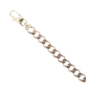 9ct Yellow Gold Curb Bracelet 7"