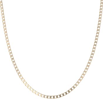 9ct Yellow Gold Curb Chain 18"