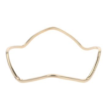 9ct Yellow Gold Wave Bangle