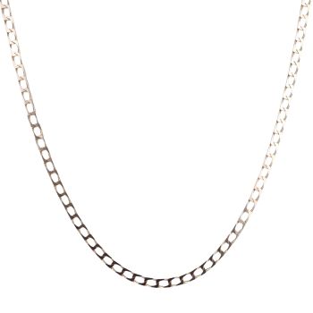 9ct Yellow Gold Square Curb Chain 20"