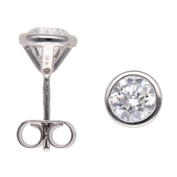 9ct White Gold 1.50ct Brilliant Cut Lab Grown Diamond Stud Earrings
