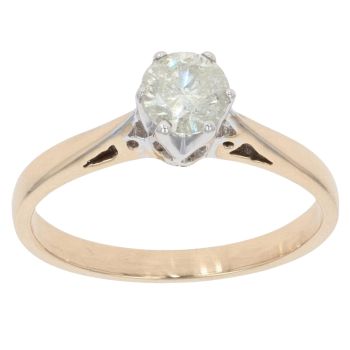 18ct Yellow Gold 0.50ct Diamond Solitaire Ring