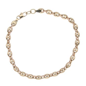 9ct Yellow Gold Button Bracelet 7.5"