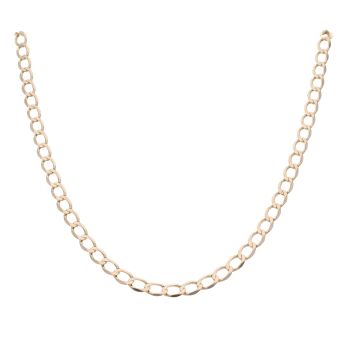 9ct Yellow Gold Curb Chain 18"