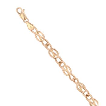 9ct Yellow Gold Fancy Bracelet 7"