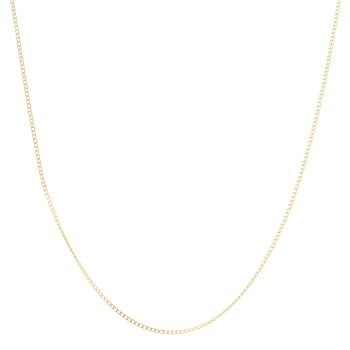 18ct Yellow Gold Curb Chain 22"
