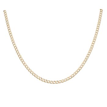 9ct Yellow Gold Curb Chain 18"