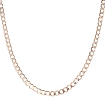 9ct Yellow Gold Curb Chain 18"