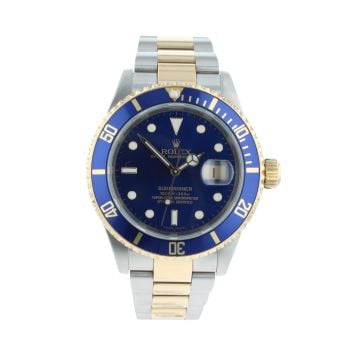Rolex Submariner 'Bluesy' Pre Owned Watch Ref 16613