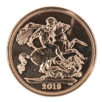 2019 Elizabeth II Fifth Portrait UK Full Sovereign Coin