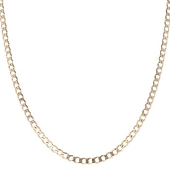 9ct Yellow Gold Curb Chain 22"