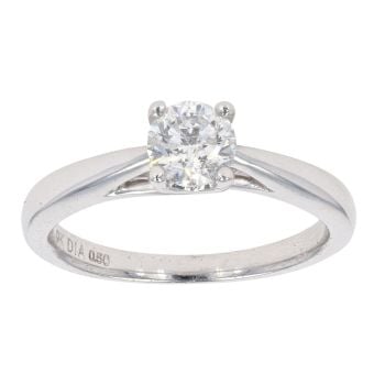 9ct White Gold 0.50ct Diamond Solitaire Ring
