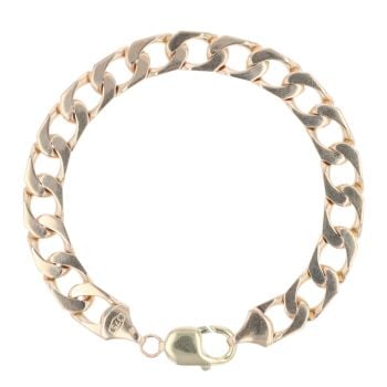9ct Yellow Gold Curb Bracelet 8.5"