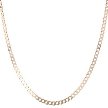 9ct Yellow Gold Curb Chain 22"