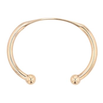9ct Yellow Gold ID Torque Bangle