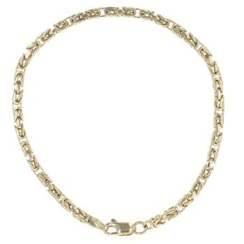 14ct Yellow Gold Byzantine Bracelet 7.5"
