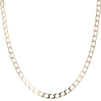 9ct Yellow Gold Square Curb Chain 26"
