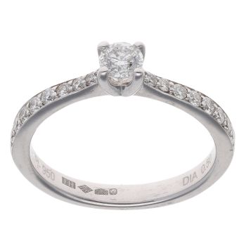 Platinum 0.50ct Brilliant Cut Diamond Solitaire Ring