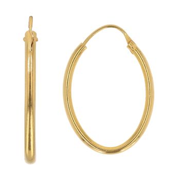 22ct Yellow Gold Polished Hoop Earrings