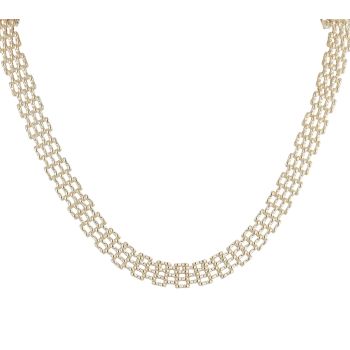 9ct Yellow Gold Mesh Collarette 16"