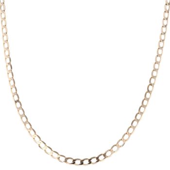 9ct Yellow Gold Curb Chain 22"