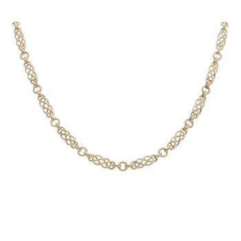 9ct Yellow Gold Celtic Chain 18"